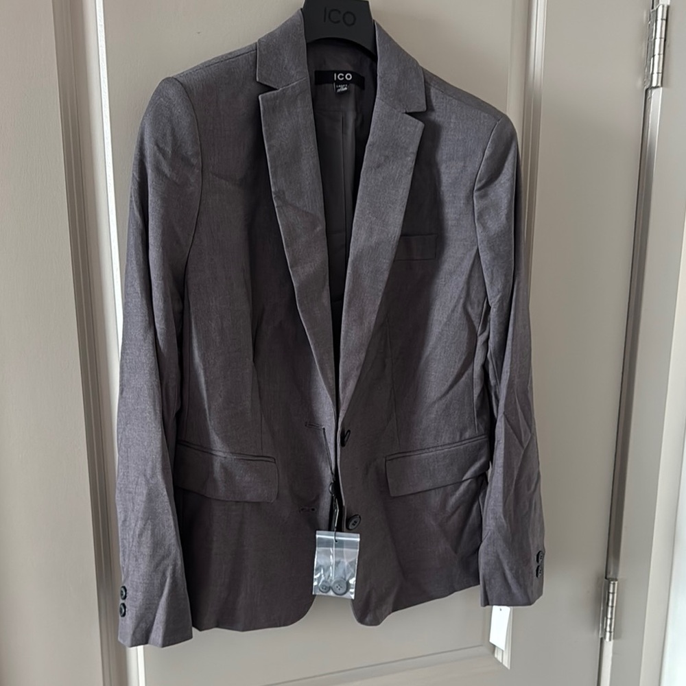 🚨CLEAR OUT🚨  NWT Grey Ladies Blazer Coat Suit Jacket Size 0 Gray XS